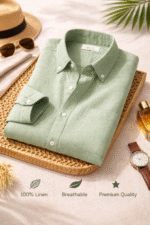 Sky Blue Premium Linen Shirt
